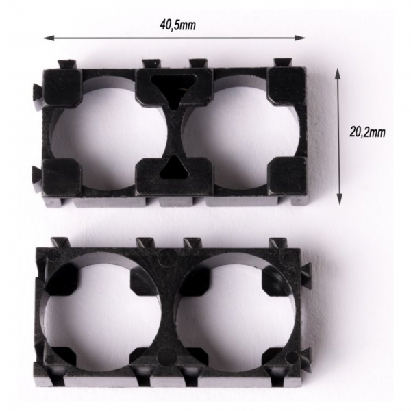 Abstandshalter für zwei Zellen 18 mm Durchmesser
