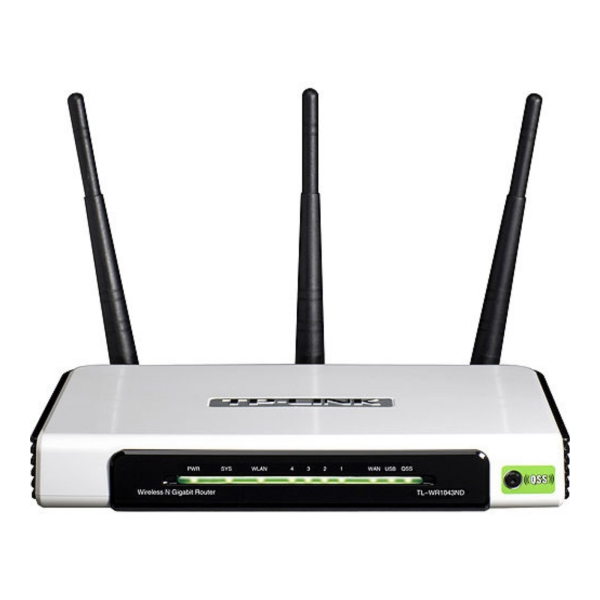 TP-Link TL-WR1043ND 300Mbps WLAN Router 4-Port Gigabit LAN