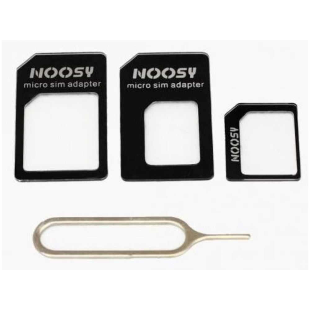 NNOOSY 4 IN 1 Universal Nano Sim Karten Adapter Micro Pin-Nadel